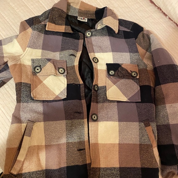 warm flannel button down - Picture 3 of 3